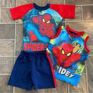Spider-Man Marvel Set | 4T TShirt, Tank, Shorts